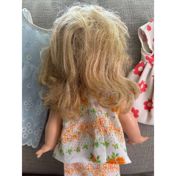 1960s Horsman Ruthie Doll in GrandmaCore Basket Brass Candleholder and Extra Dre - Picture 7 of 12